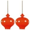 Pair Of Hans-Agne Jakobsson For Staff Orange Glass Pendant Lights, 1960 -Promos Meubles Boutique f 34642232 1686124323277 bg processed