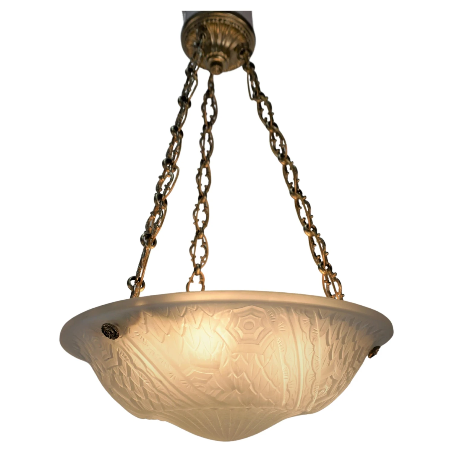 French 1930s Art Deco Chandelier By Charles Schneider 2 In Stock 3 French 1930s Art Deco Chandelier By Charles Schneider 2 In Stock