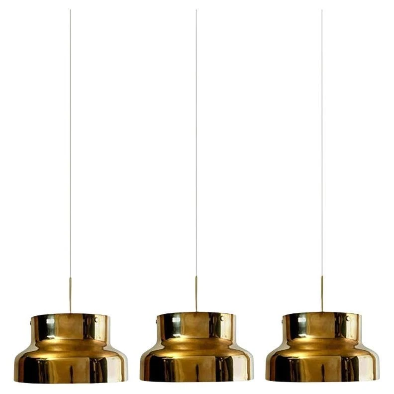 Golden Solid Brass Bumling By Anders Pehrson For Atelje Lyktan, 1960s 3 Golden Solid Brass Bumling By Anders Pehrson For Atelje Lyktan, 1960s