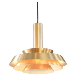 Midcentury Copper Pendant Light By Veb Metaldrucker Halle Circa 1970s