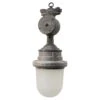 Grey Metal Vintage Industrial Frosted Glass Pendants Hanging Lamp
