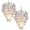 Pair Fabulous Glass 75 White Petal Chandeliers, Murano -Promos Meubles Boutique f 34851552 1687237188750 bg processed