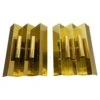 Set Of 2 Solid Brass Stilnovo Style Wall Light By WKR Leuchten, Germany 1970s