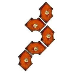 Orange And Brown Ceramic Wall Lights Ceramic, Germany, 1960s
