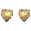 Amazing Pair Of Vintage Italian Murano Wall Lights - Trasparent And Amber Glass -Promos Meubles Boutique f 34930782 1687626895567 bg processed