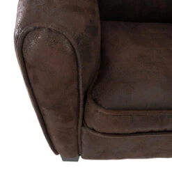 Fauteuil Enfant Coloris Vieux Cuir Atmosphera -Promos Meubles Boutique fauteuil enfant coloris vieux cuir atmosphera 1