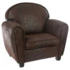 Fauteuil Enfant Coloris Vieux Cuir Atmosphera -Promos Meubles Boutique fauteuil enfant coloris vieux cuir atmosphera