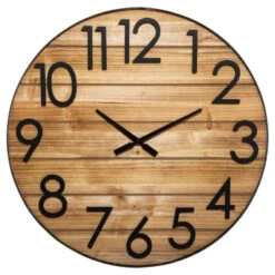 Horloge Abby En Métal Et Bois D70 Atmosphera