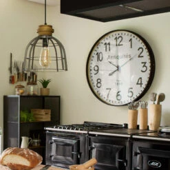 Horloge Bois Ceinture D92 Atmosphera -Promos Meubles Boutique horloge bois ceinture diam 92 cm atmosphera 2