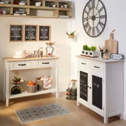 Horloge Chiffres Romains Vintage 70 Cm Gris Atmosphera -Promos Meubles Boutique horloge chiffres romains vintage 70 cm gris 2