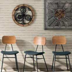 Horloge D58 Mécanisme Bois Et Métal Atmosphera -Promos Meubles Boutique horloge d58 mecanisme bois et metal atmosphera 1 3