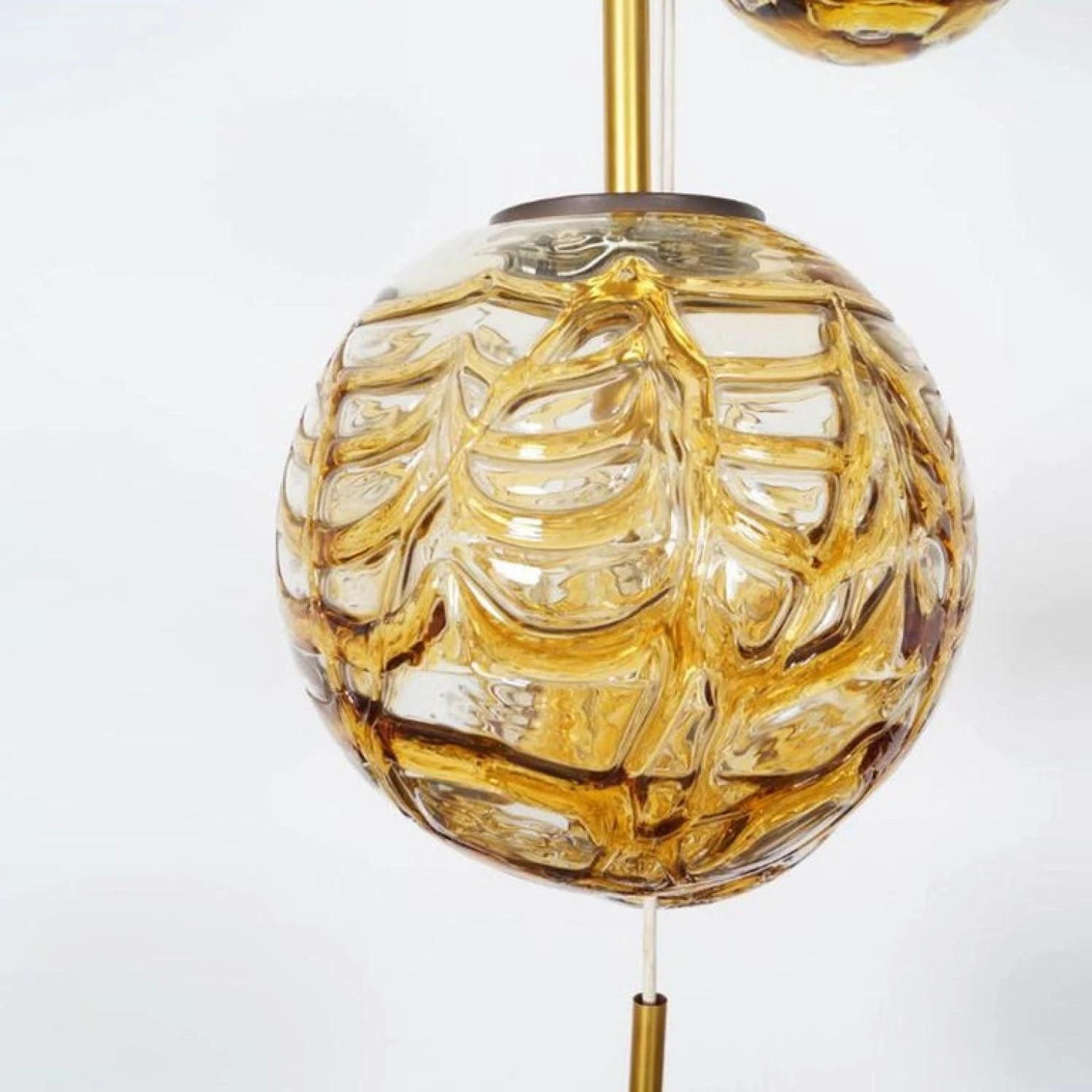 Extra Large Cascade With 9 Amber Murano Glass Bowls Venini Style, 1960 11 Extra Large Cascade With 9 Amber Murano Glass Bowls Venini Style, 1960 – Image 9