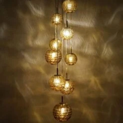 Extra Large Cascade With 9 Amber Murano Glass Bowls Venini Style, 1960 22 Extra Large Cascade With 9 Amber Murano Glass Bowls Venini Style, 1960 -Promos Meubles Boutique img 16817352248 master