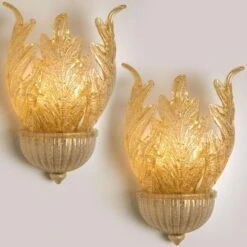 1 Of The 6 XL Wall Sconces Barovier & Toso Murano Glass And Gold-Plated, 1960 -Promos Meubles Boutique img 16829605623 master