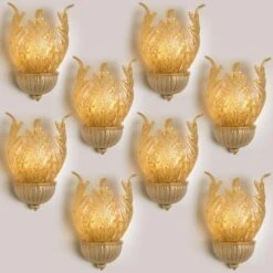 1 Of The 6 XL Wall Sconces Barovier & Toso Murano Glass And Gold-Plated, 1960 -Promos Meubles Boutique img 16829605634 master