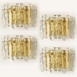 1 Of The 6 Large Kalmar Wall Sconces By J.T. Kalmar, Austria, 1970s -Promos Meubles Boutique img 16837108431 master