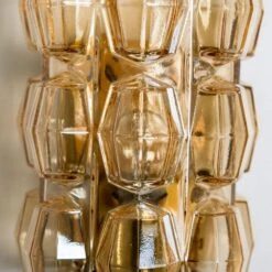 Pair Of Amber Glass Wall Lights Sconces By Helena Tynell For Glashütte, 1960 -Promos Meubles Boutique img 16838724398 master