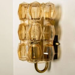 Pair Of Amber Glass Wall Lights Sconces By Helena Tynell For Glashütte, 1960 -Promos Meubles Boutique img 168387244011 master