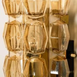 Pair Of Amber Glass Wall Lights Sconces By Helena Tynell For Glashütte, 1960 -Promos Meubles Boutique img 168387244115 master