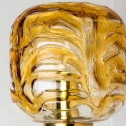 Murano Yellow Glass And Brass Wall Lights By Doria Leuchten, 1960s -Promos Meubles Boutique img 16844860797 master