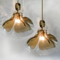 1 Of The 3 Large Four-Panel Glass Flower Chandeliers By Kalmar, Austria, 1970 19 1 Of The 3 Large Four-Panel Glass Flower Chandeliers By Kalmar, Austria, 1970 -Promos Meubles Boutique img 16854939162 master