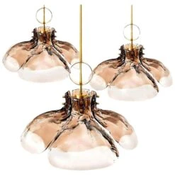 1 Of The 3 Large Four-Panel Glass Flower Chandeliers By Kalmar, Austria, 1970 22 1 Of The 3 Large Four-Panel Glass Flower Chandeliers By Kalmar, Austria, 1970 -Promos Meubles Boutique img 16854939175 master