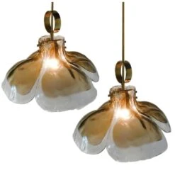 1 Of The 3 Large Four-Panel Glass Flower Chandeliers By Kalmar, Austria, 1970 23 1 Of The 3 Large Four-Panel Glass Flower Chandeliers By Kalmar, Austria, 1970 -Promos Meubles Boutique img 16854939176 master