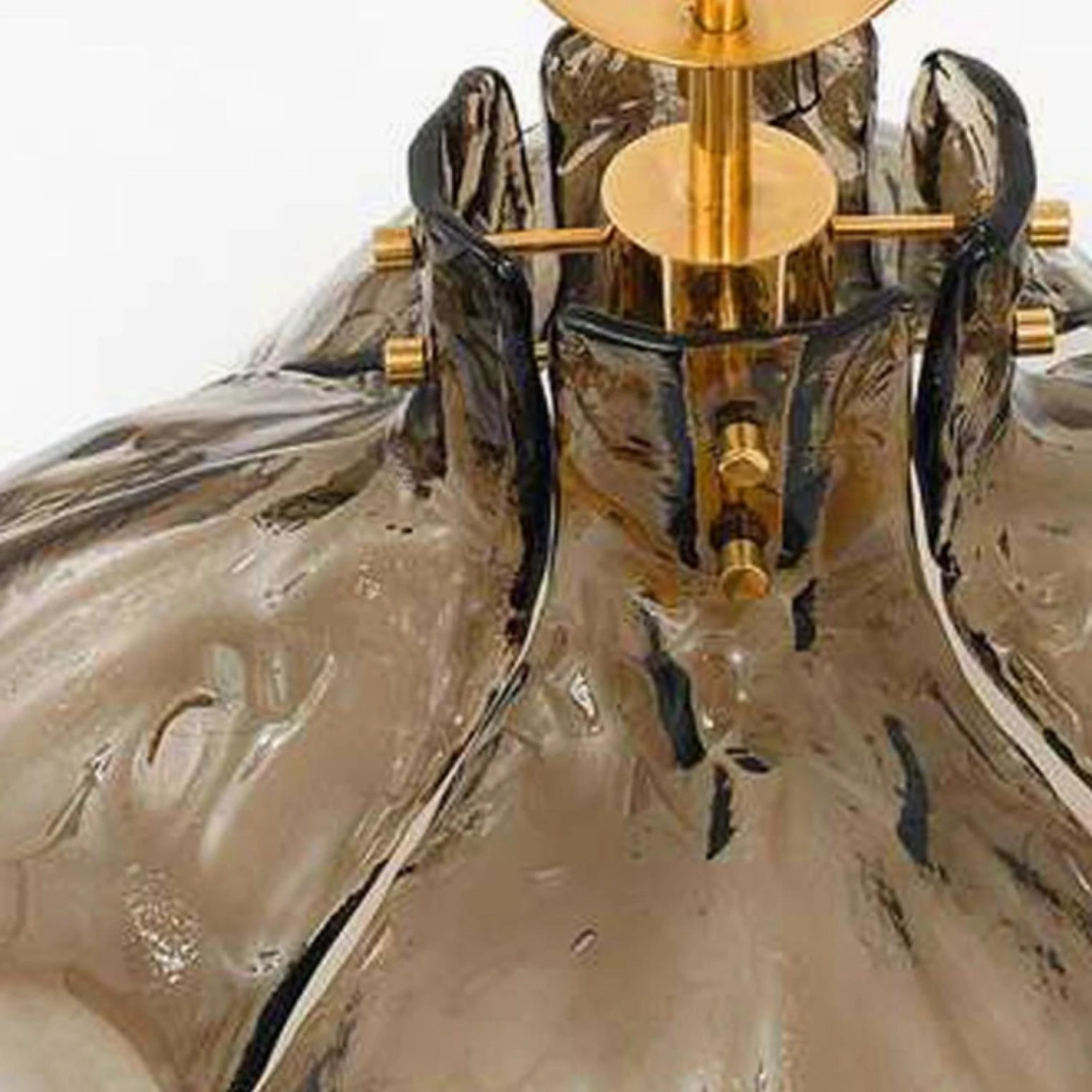 1 Of The 3 Large Four-Panel Glass Flower Chandeliers By Kalmar, Austria, 1970 14 1 Of The 3 Large Four-Panel Glass Flower Chandeliers By Kalmar, Austria, 1970 â Image 12