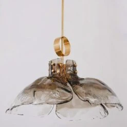 1 Of The 3 Large Four-Panel Glass Flower Chandeliers By Kalmar, Austria, 1970 25 1 Of The 3 Large Four-Panel Glass Flower Chandeliers By Kalmar, Austria, 1970 -Promos Meubles Boutique img 16854939188 master