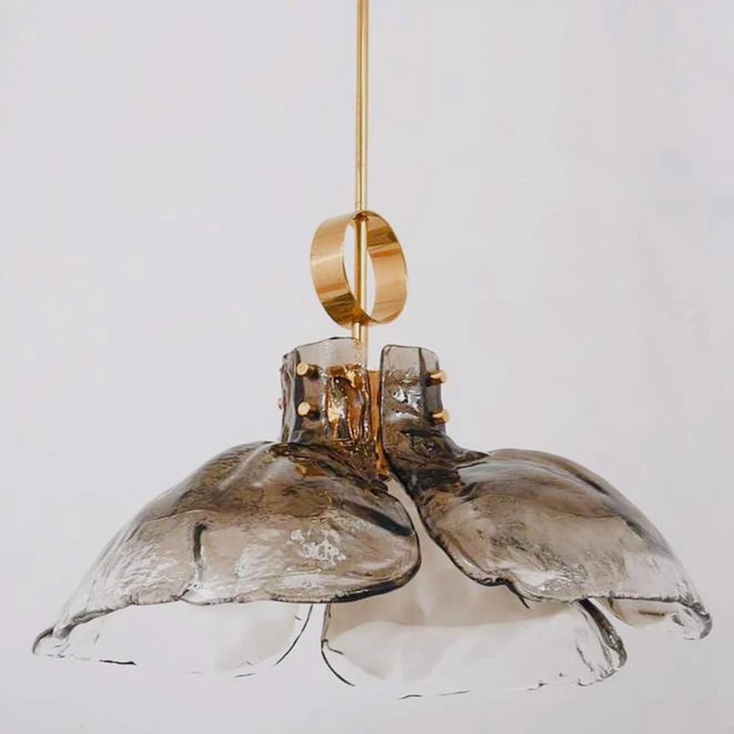 1 Of The 3 Large Four-Panel Glass Flower Chandeliers By Kalmar, Austria, 1970 12 1 Of The 3 Large Four-Panel Glass Flower Chandeliers By Kalmar, Austria, 1970 â Image 10