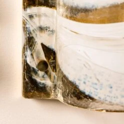 Pair Of J.T. Kalmar Of Murano Glass Brass Sconces, Austria, 1960 -Promos Meubles Boutique img 16854948573 master