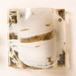 Pair Of J.T. Kalmar Of Murano Glass Brass Sconces, Austria, 1960 -Promos Meubles Boutique img 168549485910 master