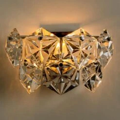 1 Of The 4 Faceted Crystal And Chrome Sconces By Kinkeldey, Germany, 1970s -Promos Meubles Boutique img 16861450982 master