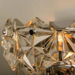 1 Of The 4 Faceted Crystal And Chrome Sconces By Kinkeldey, Germany, 1970s -Promos Meubles Boutique img 16861450995 master