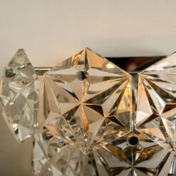 1 Of The 4 Faceted Crystal And Chrome Sconces By Kinkeldey, Germany, 1970s -Promos Meubles Boutique img 168614510010 master
