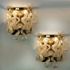 Pair Of Kalmar Wall Sconces Or Lights Model "Catena" By J.T. Kalmar, Austria -Promos Meubles Boutique img 16863238951 master