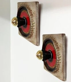 Pair Of Square Ceramic Wall Lights Kaiser Leuchten, Germany -Promos Meubles Boutique img 16869002173 master
