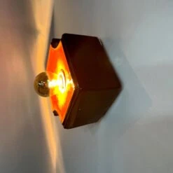 Orange And Brown Ceramic Wall Lights Ceramic, Germany, 1960s -Promos Meubles Boutique img 16873370556 master