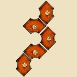 Orange And Brown Ceramic Wall Lights Ceramic, Germany, 1960s -Promos Meubles Boutique img 168733705610 master