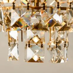 Bakalowits & Sohne Chandelier, Brass And Crystal Glass, Austria, 1960s -Promos Meubles Boutique img 16874795111 master