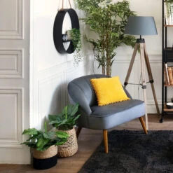 Lampadaire Trépied Runo Gris Atmosphera H 145 Cm -Promos Meubles Boutique lampadaire trepied runo gris atmosphera h 145 cm 1