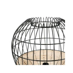 Lampe à Poser Calypso Boule Rotin Et Métal Ostaria -Promos Meubles Boutique lampe a poser calypso boule rotin et metal ostaria 2