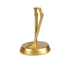 Lampe En Résine Dorée Domingo Flamant Rose Ostaria -Promos Meubles Boutique lampe en resine doree domingo flamant rose ostaria 1