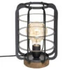 Lampe Métal Et Bois H28 Berry Atmosphera -Promos Meubles Boutique lampe metal et bois h28 berry atmosphera