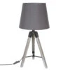 Lampe Trépied Runo Gris Atmosphera H 58 Cm -Promos Meubles Boutique lampe trepied runo gris atmosphera h 58 cm
