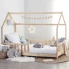 Lit Cabane 90x190 En Bois Sans Matelas Atmosphera -Promos Meubles Boutique lit cabane 90x190 en bois sans matelas atmosphera