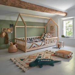 Lit Cabane 90x190 En Bois Sans Matelas Atmosphera 9 Lit Cabane 90x190 En Bois Sans Matelas Atmosphera -Promos Meubles Boutique lit cabane 90x190 en bois sans matelas atmosphera 3