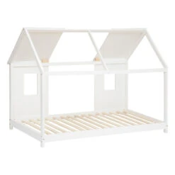 Lit Cabane Enfant Pin Blanc 90x190 Atmosphera 9 Lit Cabane Enfant Pin Blanc 90x190 Atmosphera -Promos Meubles Boutique lit cabane enfant pin blanc 90x190 atmosphera 1 2