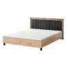 Lit Double 160 X 200 Avec Tête De Lit Velours Nantes -Promos Meubles Boutique lit double 160 x 200 avec tete de lit velours nantes