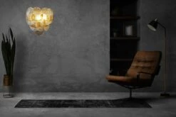 Amazing Pair Of Vintage Italian Murano Wall Lights - Trasparent And Amber Glass -Promos Meubles Boutique loft home office interior design 53876 143117 copia master